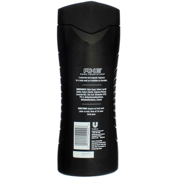 AXE Dark Temptation Body Wash Clean + Smooth Dark Chocolate Coriander 16oz, 2 CT - Picture 2 of 2